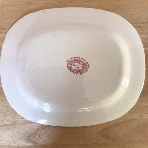 Vintage Royal Staffordshire England Transferware Jenny Lind 1795 Platter - Picture 3 of 6